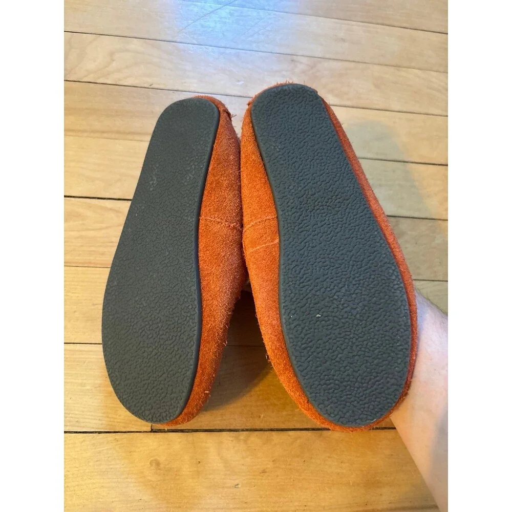 mini boden slippers house shoes suede cosy cozy fox 2.5 youth 34